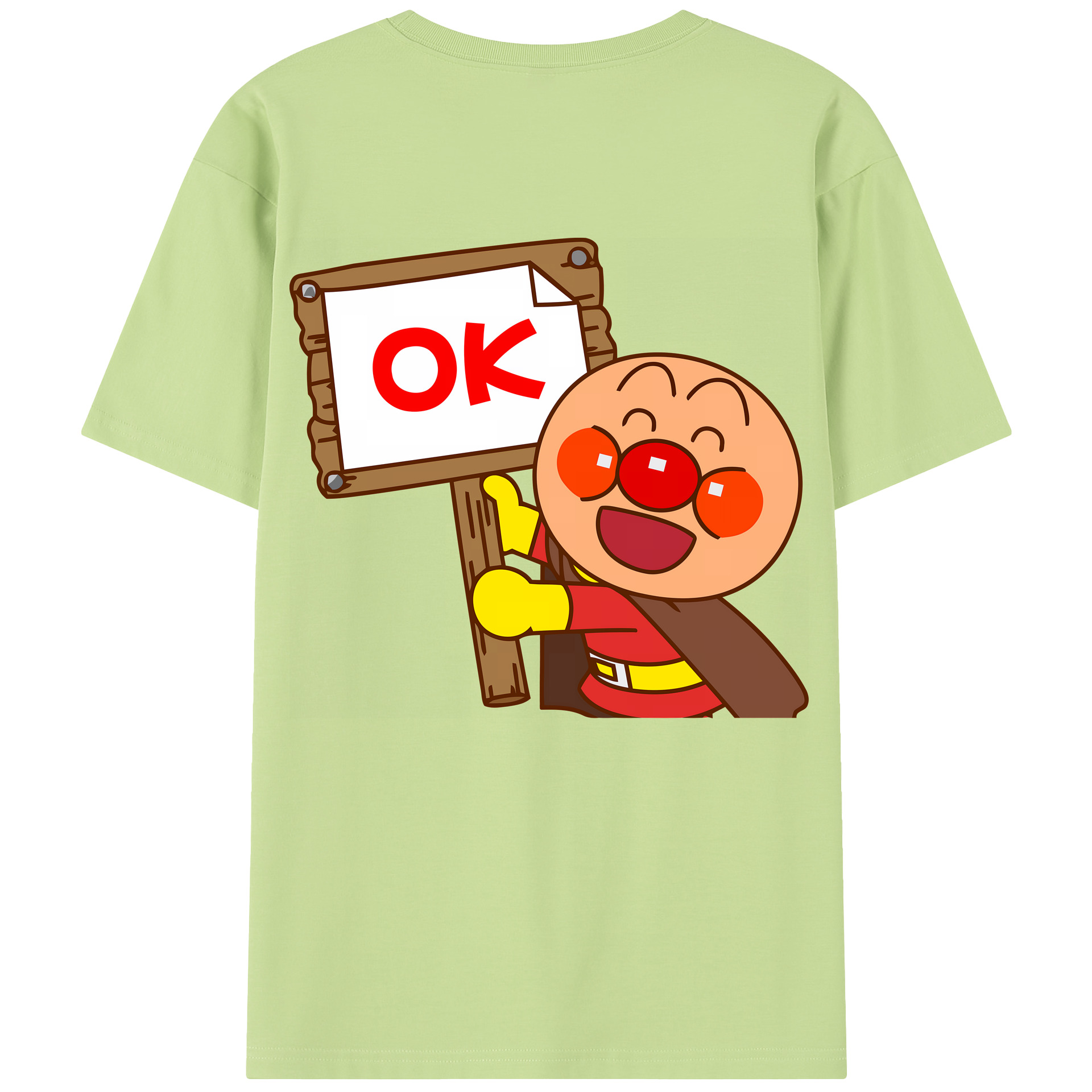 （画像用） アンパンマン Anpanman 綿100％半袖Tシャツ（背面プリント）